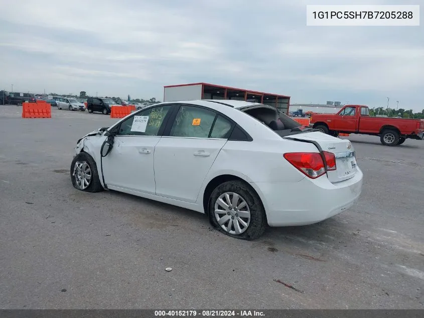 1G1PC5SH7B7205288 2011 Chevrolet Cruze Ls