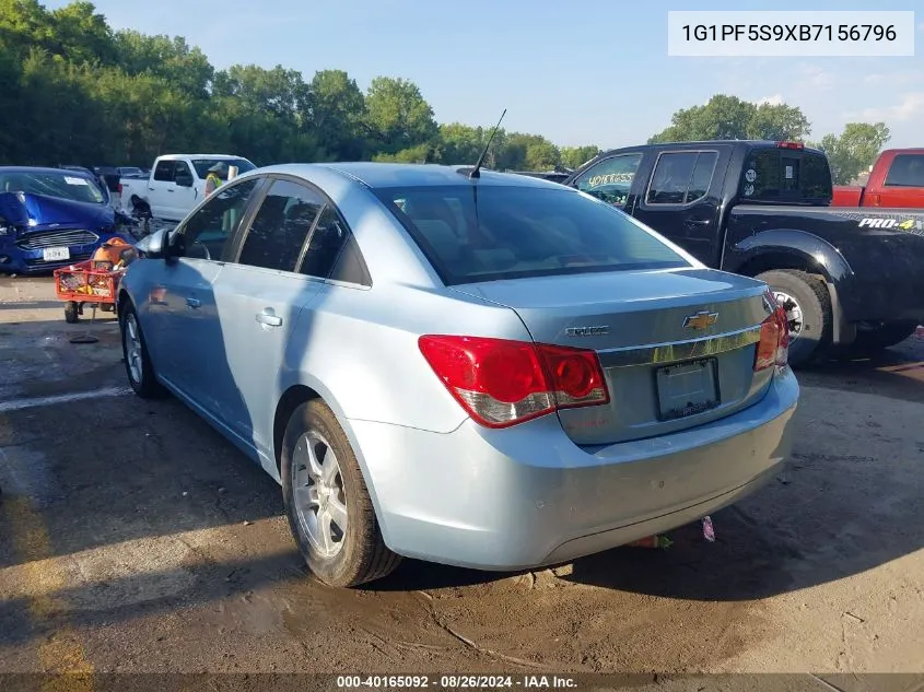 1G1PF5S9XB7156796 2011 Chevrolet Cruze 1Lt