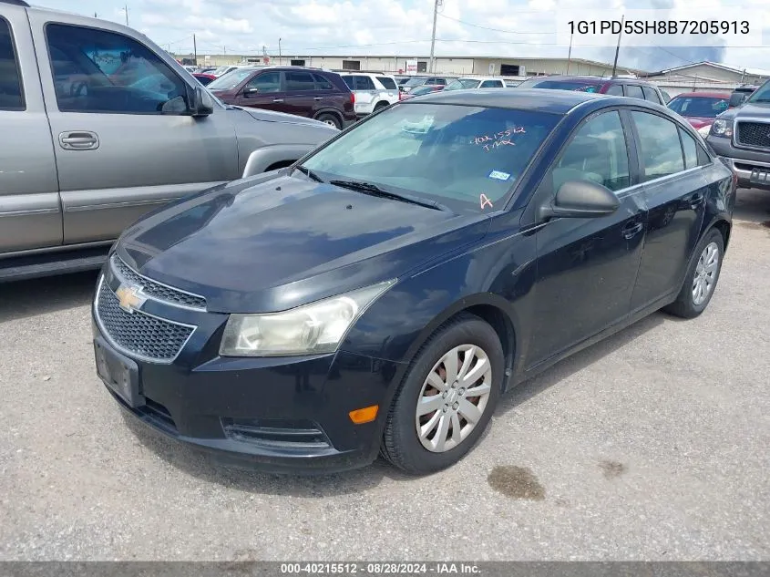 2011 Chevrolet Cruze Ls VIN: 1G1PD5SH8B7205913 Lot: 40215512