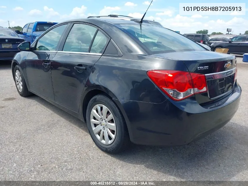 2011 Chevrolet Cruze Ls VIN: 1G1PD5SH8B7205913 Lot: 40215512