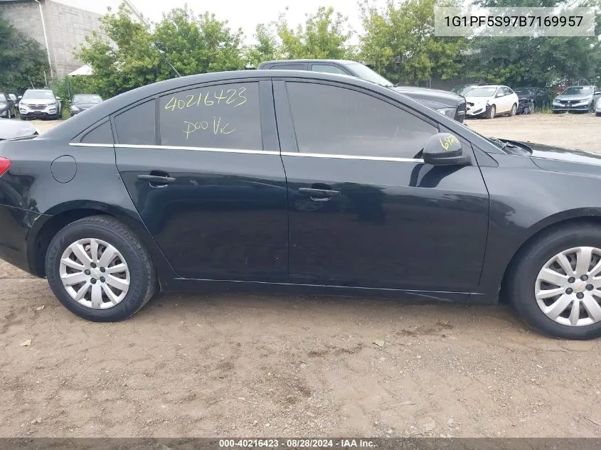 2011 Chevrolet Cruze 1Lt VIN: 1G1PF5S97B7169957 Lot: 40216423