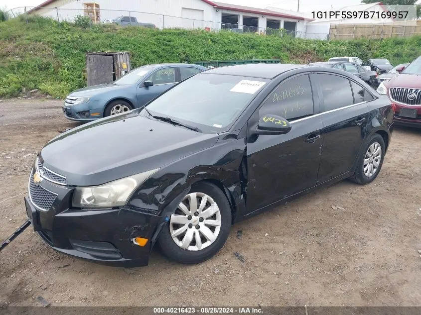 2011 Chevrolet Cruze 1Lt VIN: 1G1PF5S97B7169957 Lot: 40216423