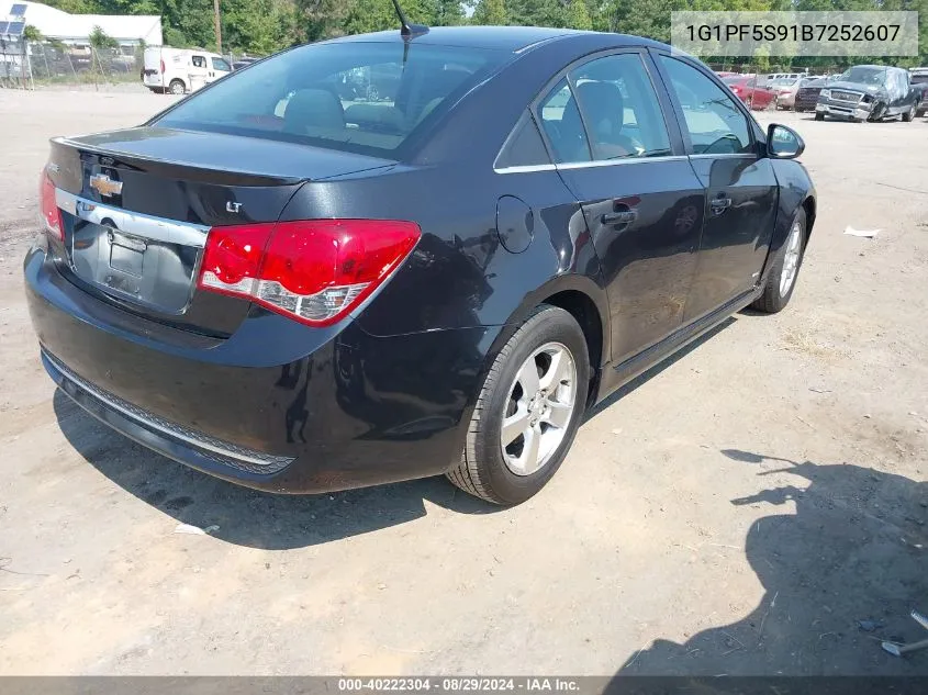 2011 Chevrolet Cruze 1Lt VIN: 1G1PF5S91B7252607 Lot: 40222304