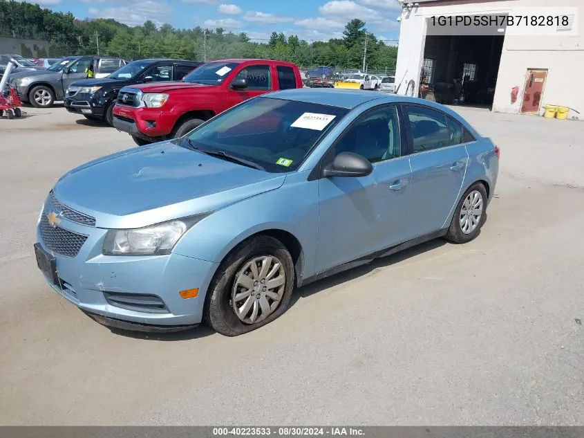 1G1PD5SH7B7182818 2011 Chevrolet Cruze Ls