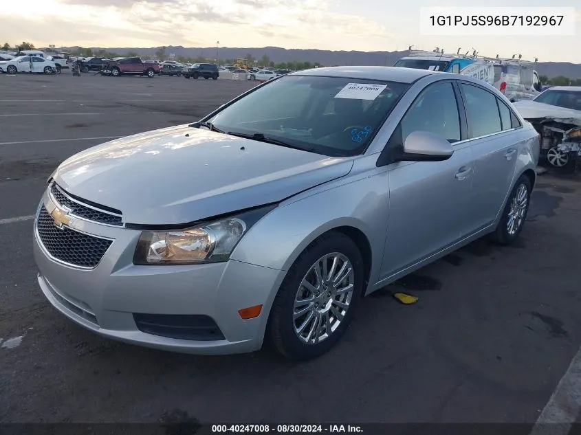 1G1PJ5S96B7192967 2011 Chevrolet Cruze Eco