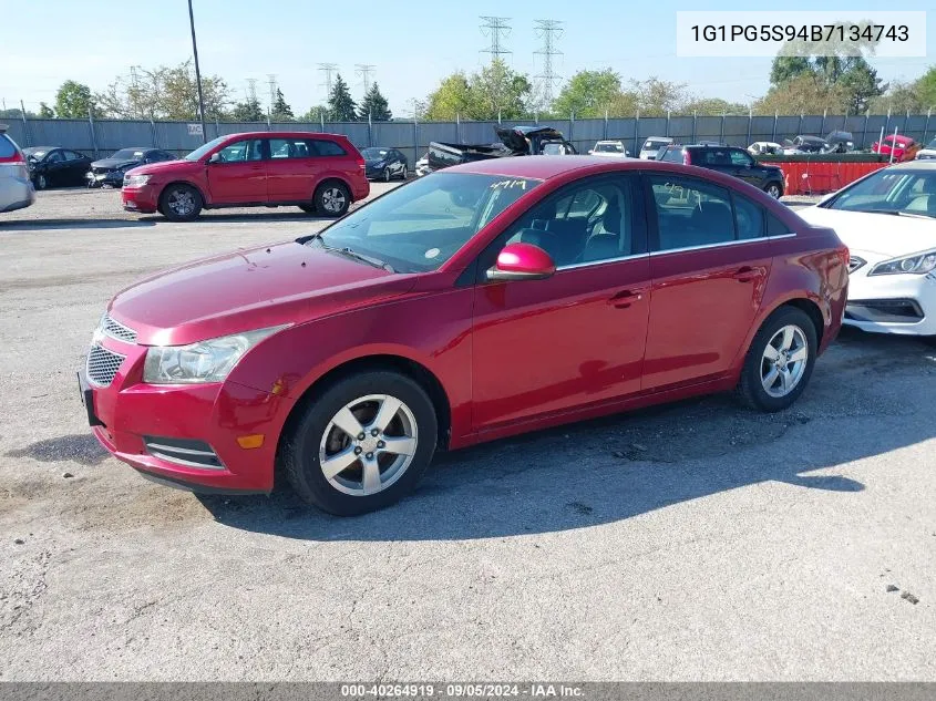 1G1PG5S94B7134743 2011 Chevrolet Cruze 2Lt