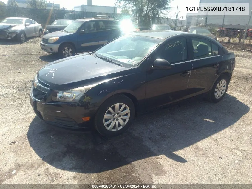 2011 Chevrolet Cruze Lt VIN: 1G1PE5S9XB7181748 Lot: 40268431