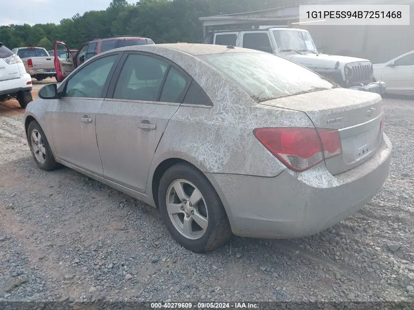 2011 Chevrolet Cruze Lt VIN: 1G1PE5S94B7251468 Lot: 40279609