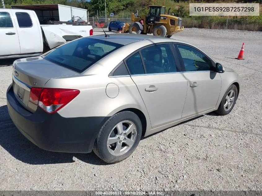 2011 Chevrolet Cruze Lt VIN: 1G1PE5S92B7257298 Lot: 40288833