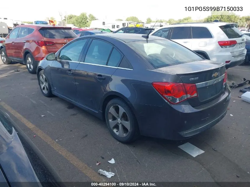 1G1PG5S99B7150033 2011 Chevrolet Cruze 2Lt