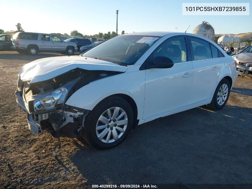 2011 Chevrolet Cruze Ls VIN: 1G1PC5SHXB7239855 Lot: 40299216