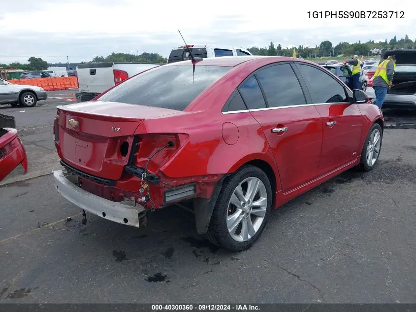 1G1PH5S90B7253712 2011 Chevrolet Cruze Ltz