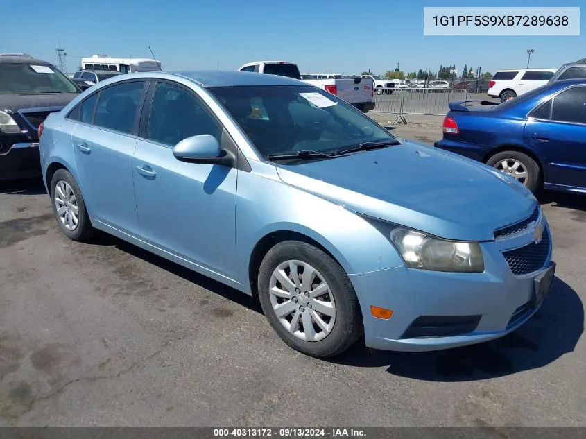 1G1PF5S9XB7289638 2011 Chevrolet Cruze 1Lt