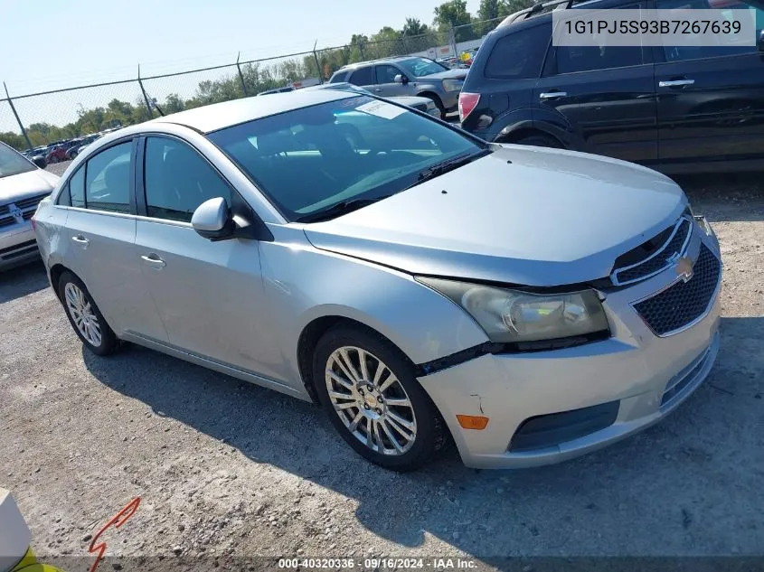 2011 Chevrolet Cruze Eco VIN: 1G1PJ5S93B7267639 Lot: 40320336