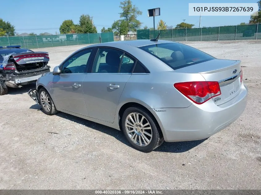 1G1PJ5S93B7267639 2011 Chevrolet Cruze Eco