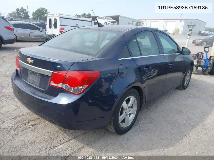 1G1PF5S93B7159135 2011 Chevrolet Cruze Lt