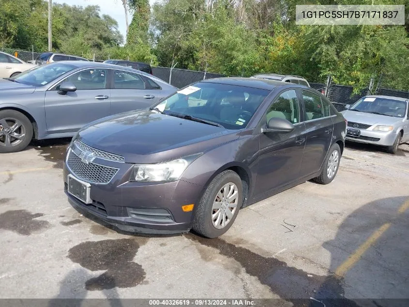 1G1PC5SH7B7171837 2011 Chevrolet Cruze Ls