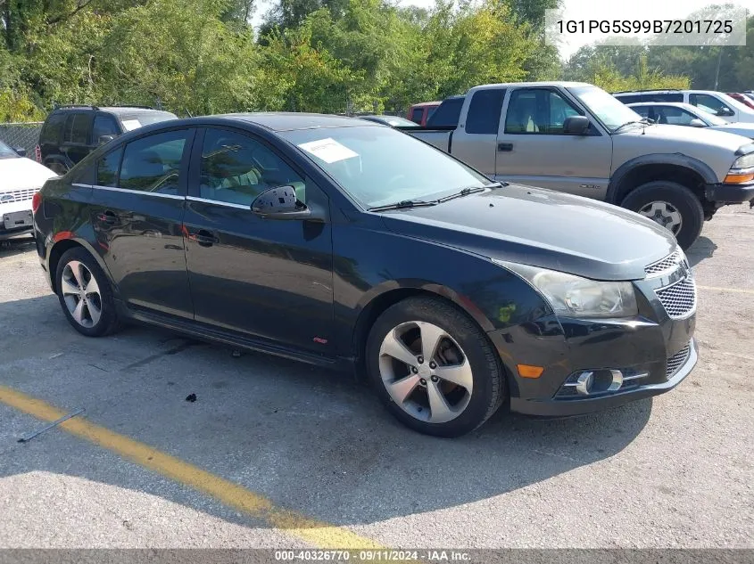 1G1PG5S99B7201725 2011 Chevrolet Cruze 2Lt