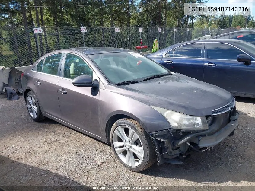 1G1PH5S94B7140216 2011 Chevrolet Cruze Ltz