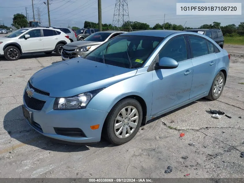 1G1PF5S91B7108720 2011 Chevrolet Cruze 1Lt