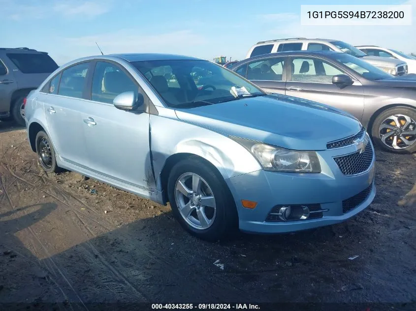 1G1PG5S94B7238200 2011 Chevrolet Cruze 2Lt