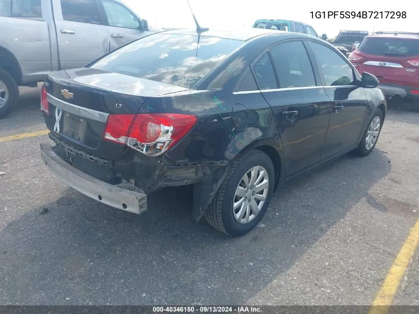 1G1PF5S94B7217298 2011 Chevrolet Cruze 1Lt