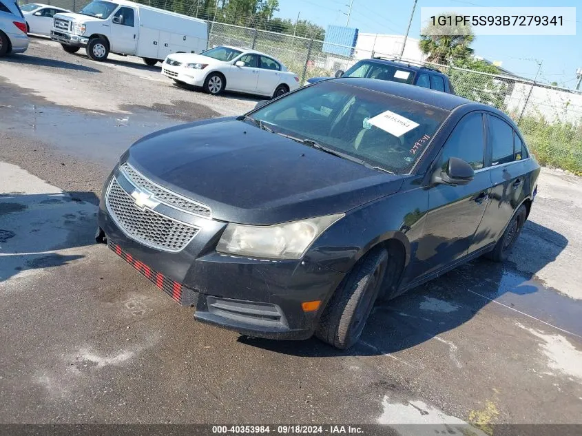 1G1PF5S93B7279341 2011 Chevrolet Cruze 1Lt