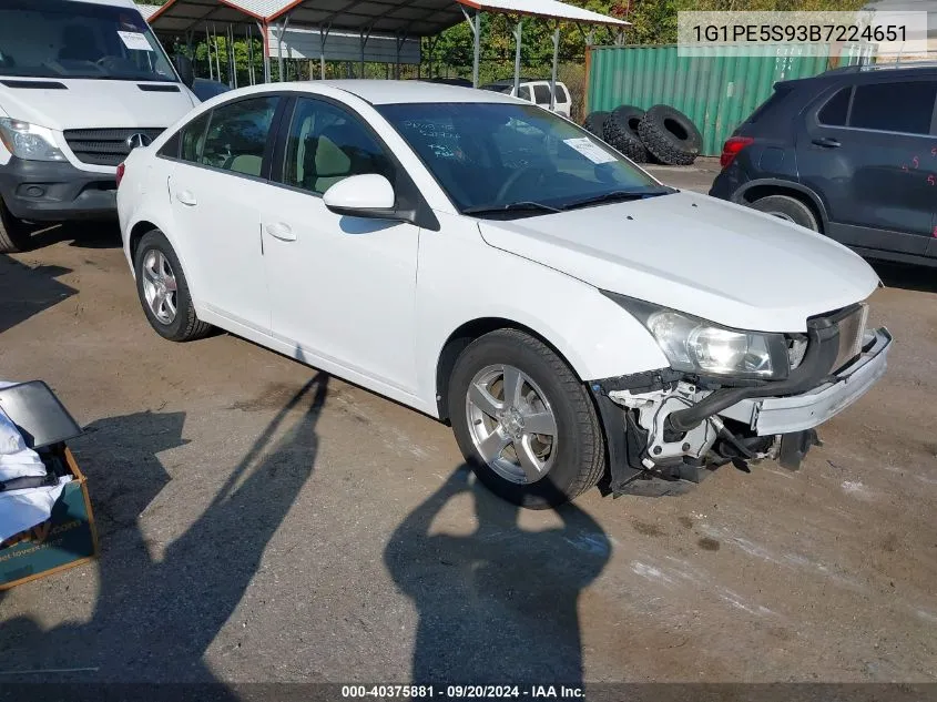 1G1PE5S93B7224651 2011 Chevrolet Cruze Lt