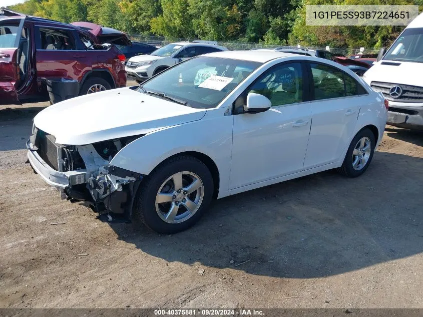 1G1PE5S93B7224651 2011 Chevrolet Cruze Lt