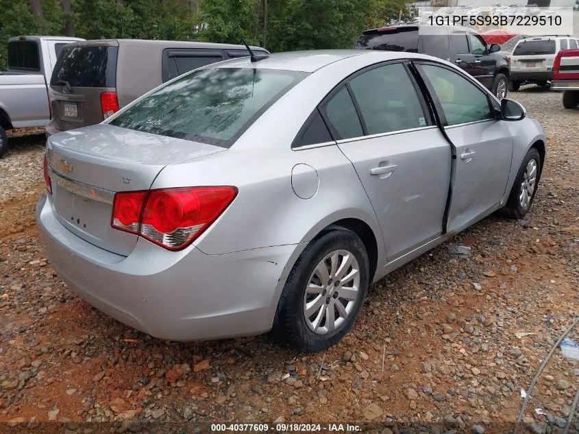 1G1PF5S93B7229510 2011 Chevrolet Cruze 1Lt