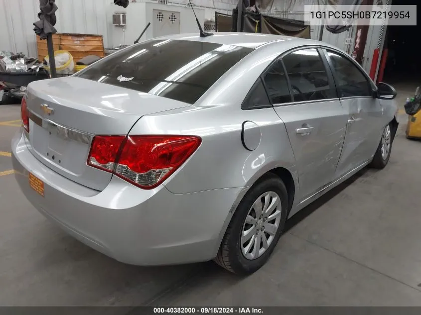 1G1PC5SH0B7219954 2011 Chevrolet Cruze Ls