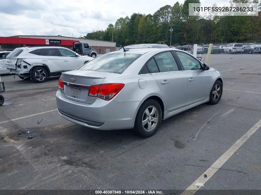 2011 Chevrolet Cruze 1Lt VIN: 1G1PF5S92B7286233 Lot: 40387049