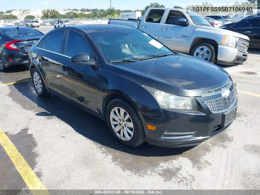 1G1PF5S95B7106940 2011 Chevrolet Cruze 1Lt