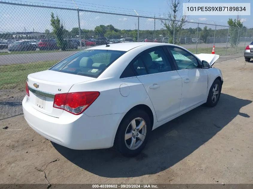 1G1PE5S9XB7189834 2011 Chevrolet Cruze Lt