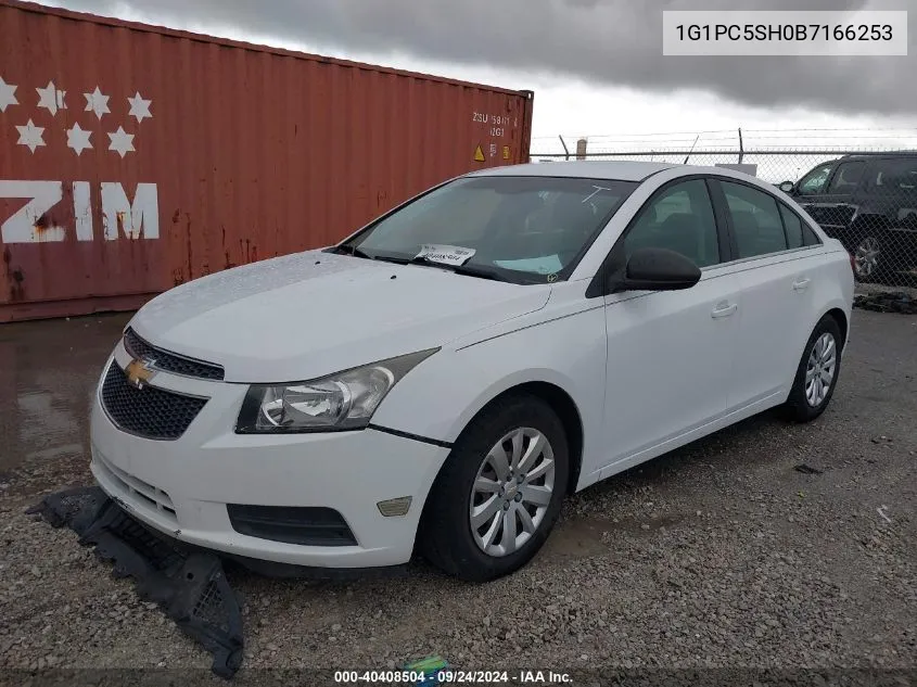 2011 Chevrolet Cruze Ls VIN: 1G1PC5SH0B7166253 Lot: 40408504