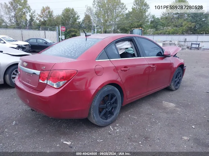 2011 Chevrolet Cruze 1Lt VIN: 1G1PF5S92B7280528 Lot: 40424505