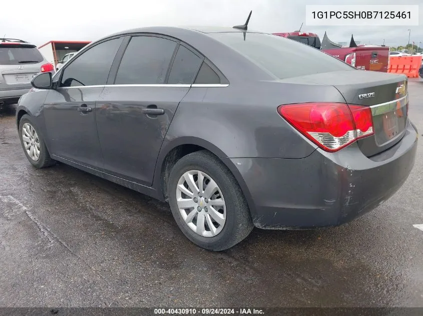 1G1PC5SH0B7125461 2011 Chevrolet Cruze Ls