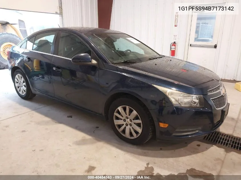 1G1PF5S94B7173142 2011 Chevrolet Cruze 1Lt