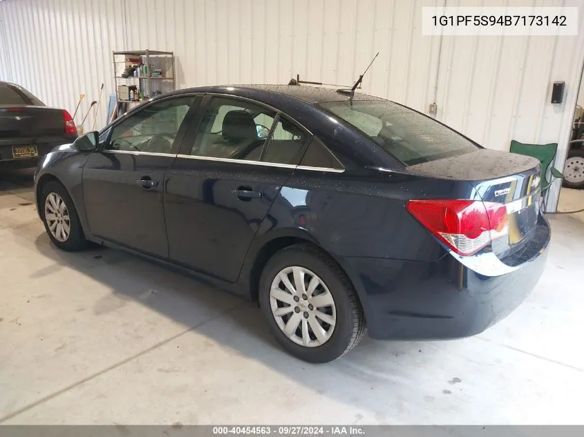 1G1PF5S94B7173142 2011 Chevrolet Cruze 1Lt