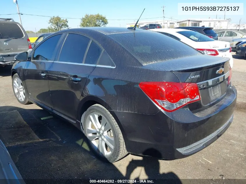 1G1PH5S93B7275137 2011 Chevrolet Cruze Ltz