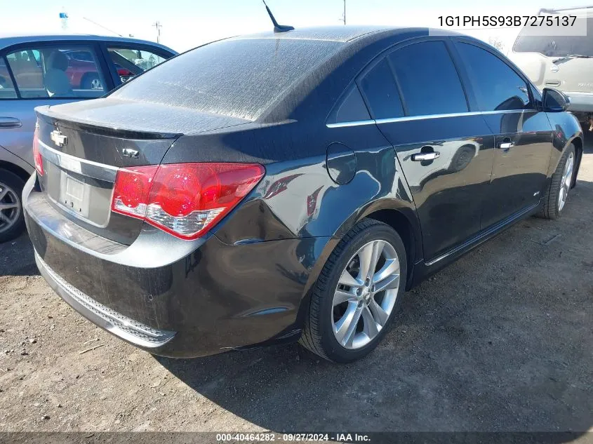 2011 Chevrolet Cruze Ltz VIN: 1G1PH5S93B7275137 Lot: 40464282