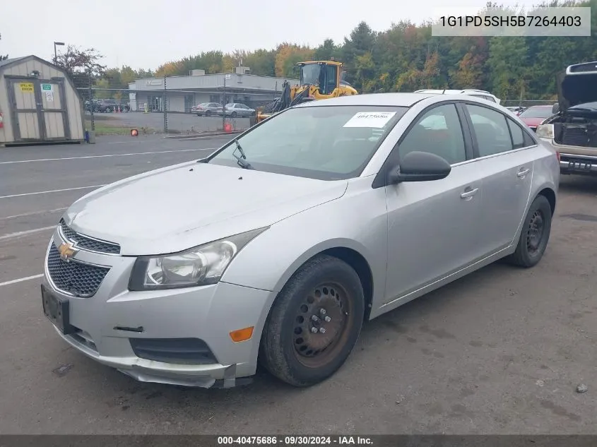 2011 Chevrolet Cruze Ls VIN: 1G1PD5SH5B7264403 Lot: 40475686