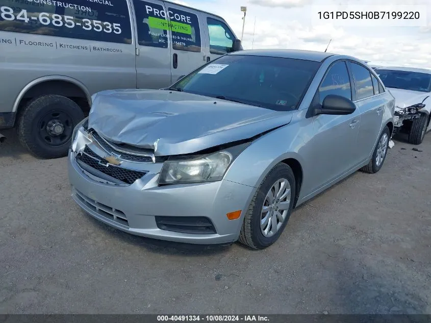 2011 Chevrolet Cruze Ls VIN: 1G1PD5SH0B7199220 Lot: 40491334