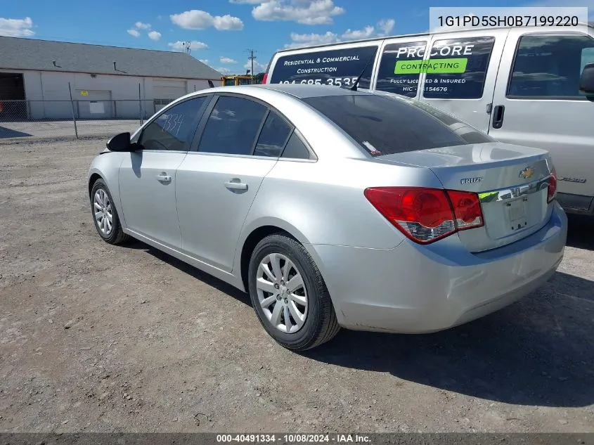 2011 Chevrolet Cruze Ls VIN: 1G1PD5SH0B7199220 Lot: 40491334