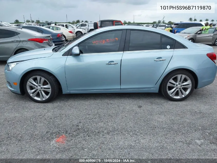 2011 Chevrolet Cruze Ltz VIN: 1G1PH5S96B7119870 Lot: 40506175