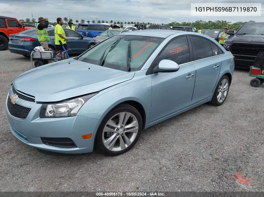 2011 Chevrolet Cruze Ltz VIN: 1G1PH5S96B7119870 Lot: 40506175