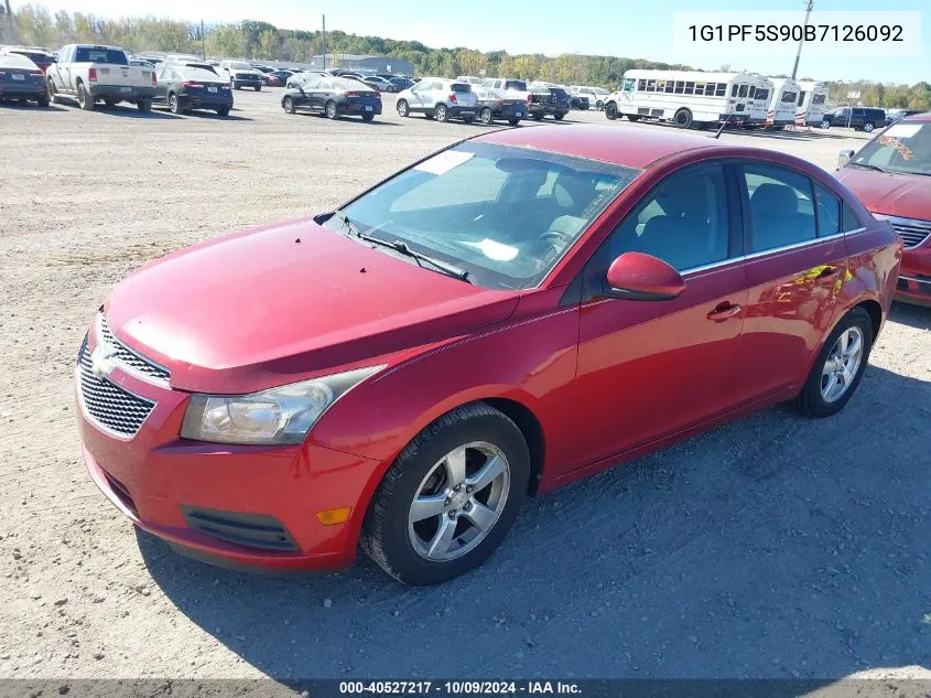 1G1PF5S90B7126092 2011 Chevrolet Cruze 1Lt