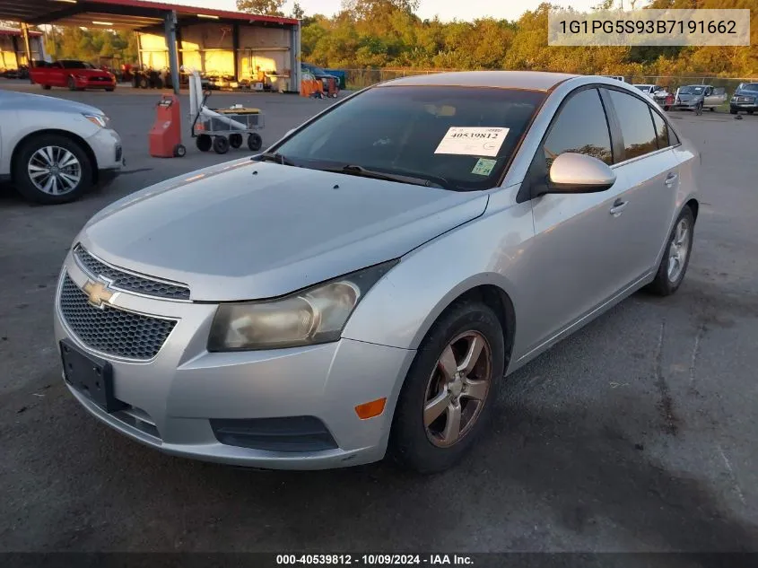 2011 Chevrolet Cruze 2Lt VIN: 1G1PG5S93B7191662 Lot: 40539812