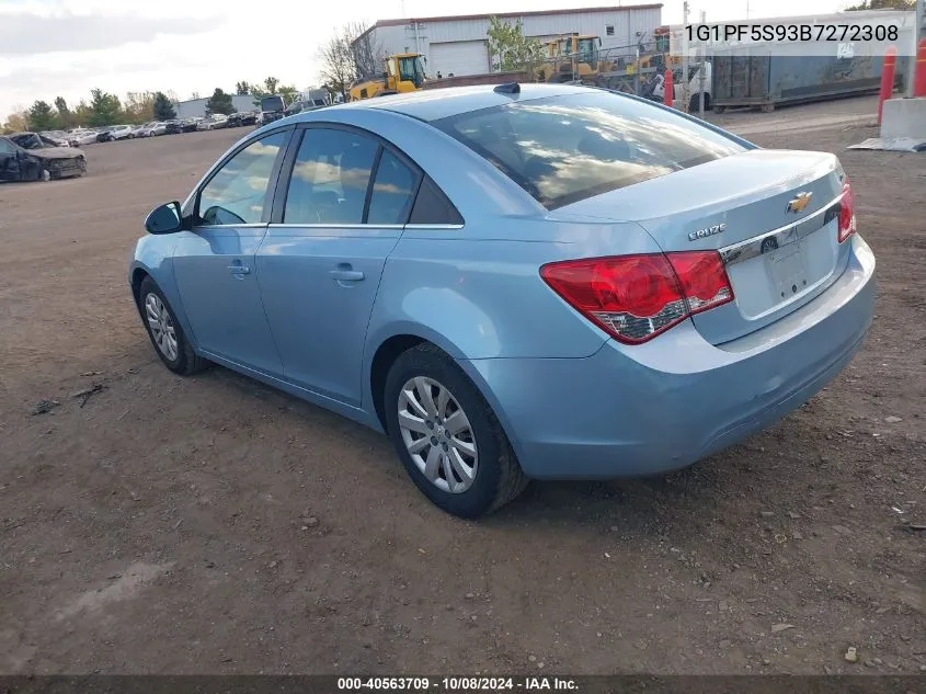 2011 Chevrolet Cruze 1Lt VIN: 1G1PF5S93B7272308 Lot: 40563709