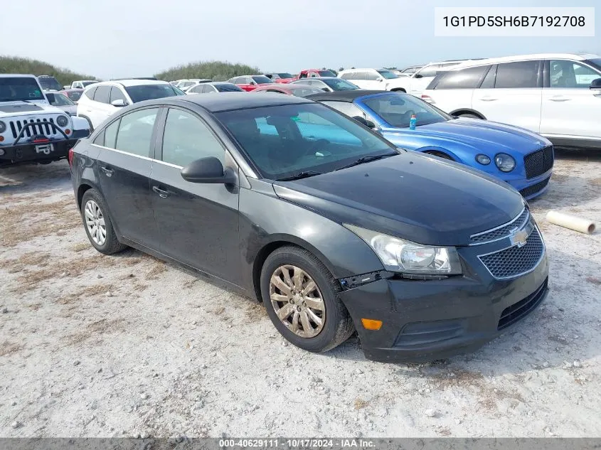 1G1PD5SH6B7192708 2011 Chevrolet Cruze Ls